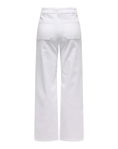 JDY - JDYIris Stretch Wide Bukser - White